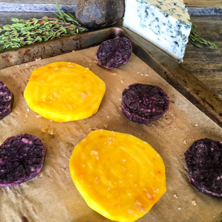 Roasted Golden Beets and Purple Potatoes