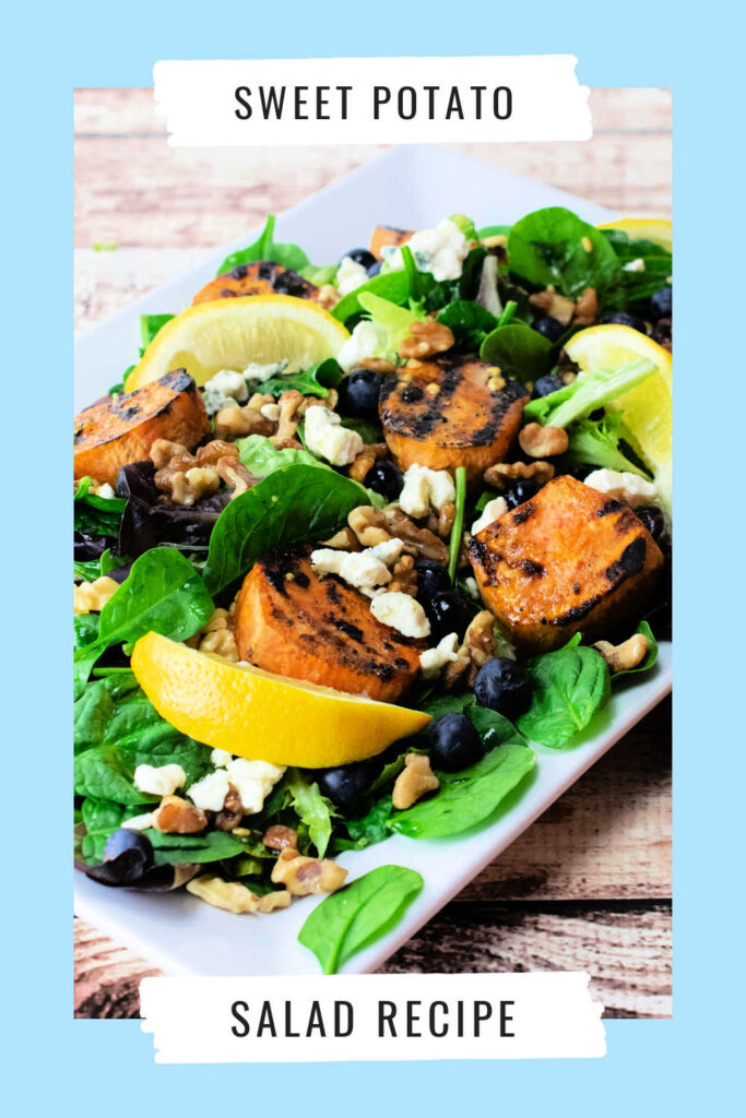 This unique sweet potato salad combines the charred goodness of grilled sweet potatoes with the burst of juicy blueberries, creating a delectable balance of textures and tastes. 
