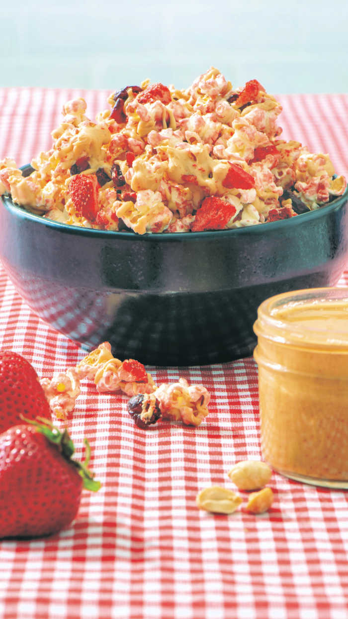 Peanut Butter and Jelly Popcorn