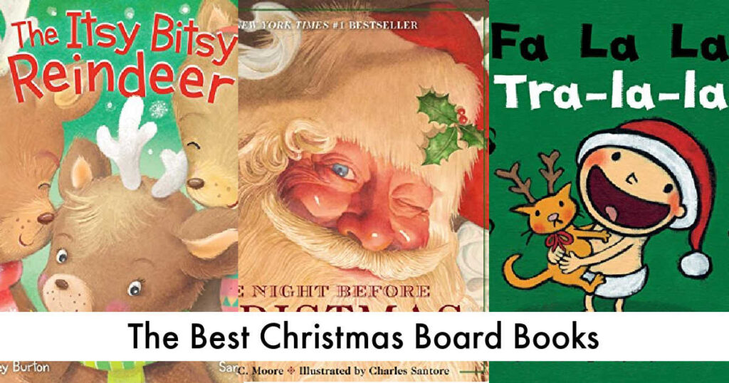 the best christmas board books for toddlers and babies