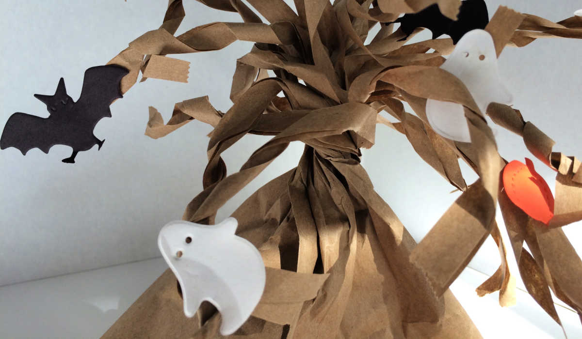 Spooky Paper Bag Tree
