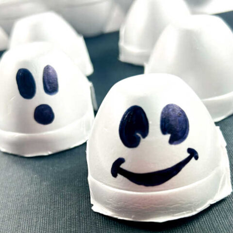 Egg Carton Ghost Craft