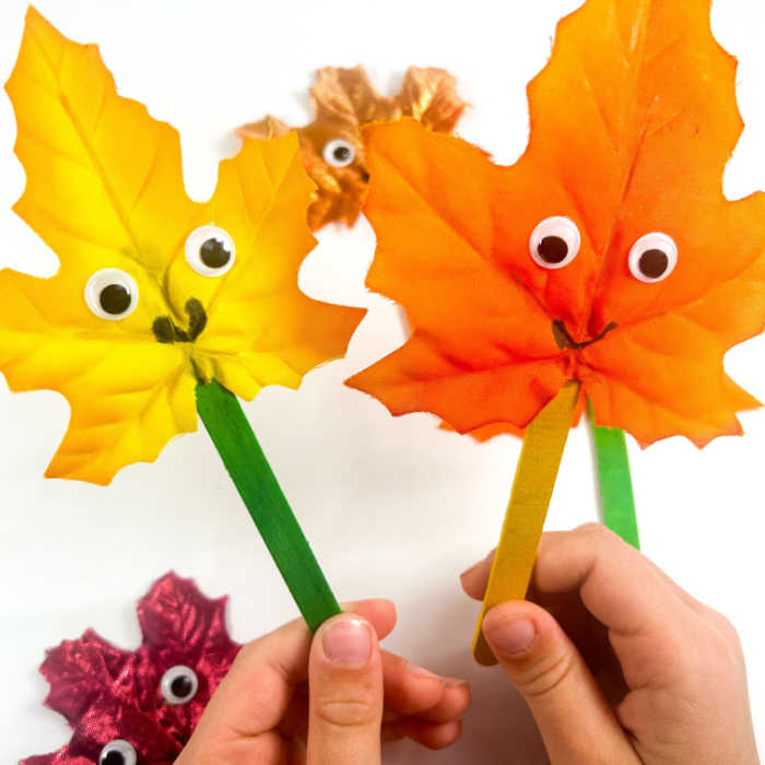 fall leaf puppets craft