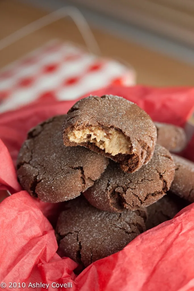 Image for Chocolate Peanut Butter Surprise Cookies