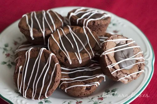 Image for Chocolate Peppermint Thumbprint Cookie Cups