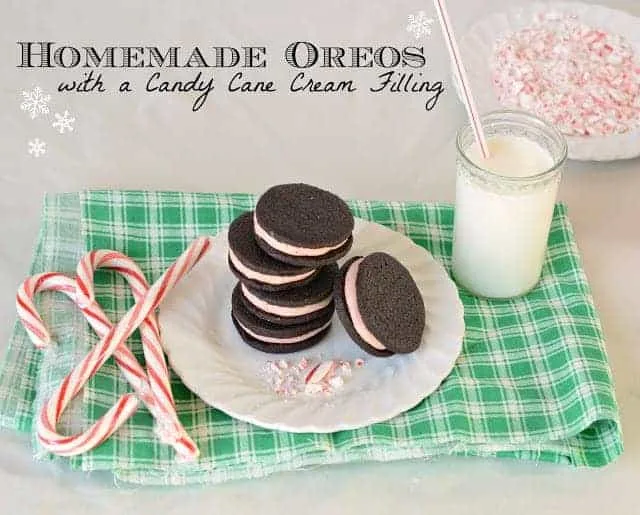 Image for Homemade Oreos with a Candy Cane Cream Filling