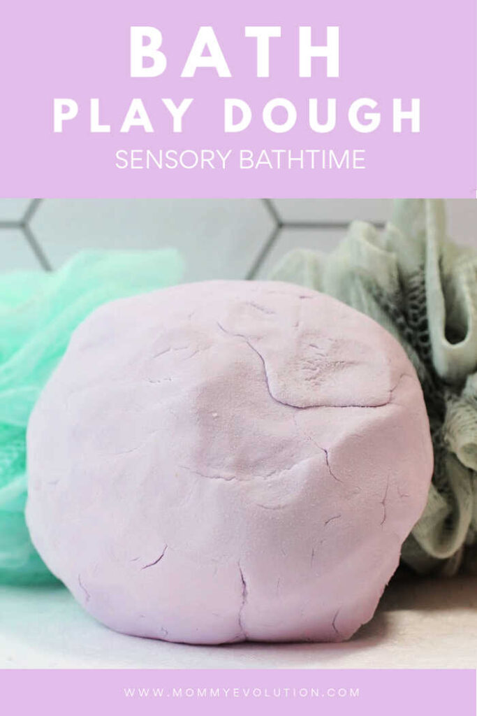 bath play dough sensory bathtime