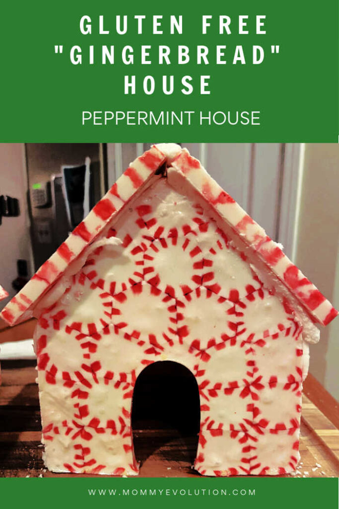 gluten free peppermint house - gingerbread house alternative