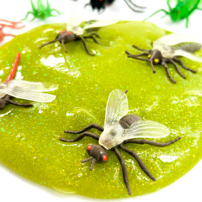 bug slime recipe with plastic insects