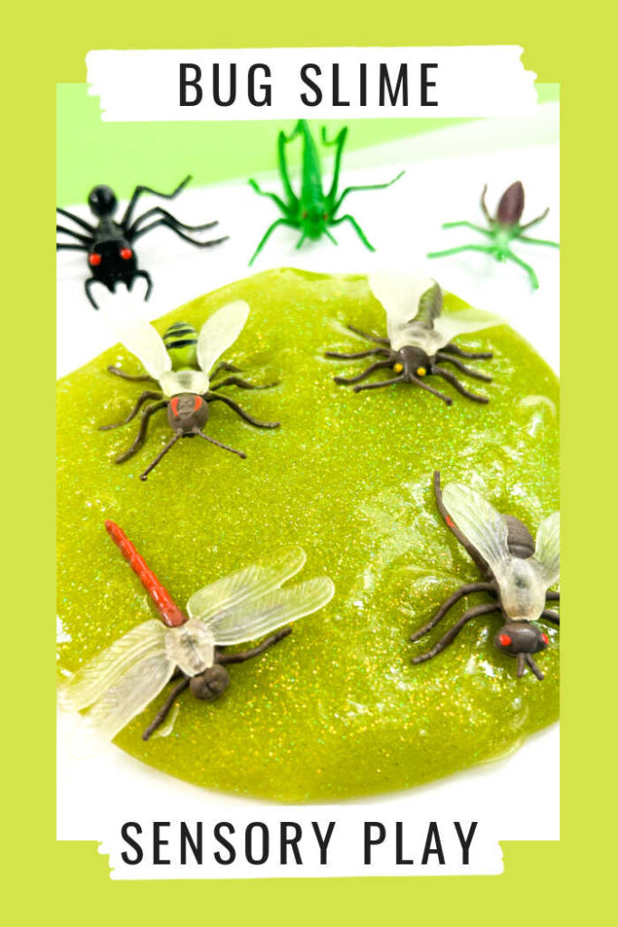 bug slime sensory play