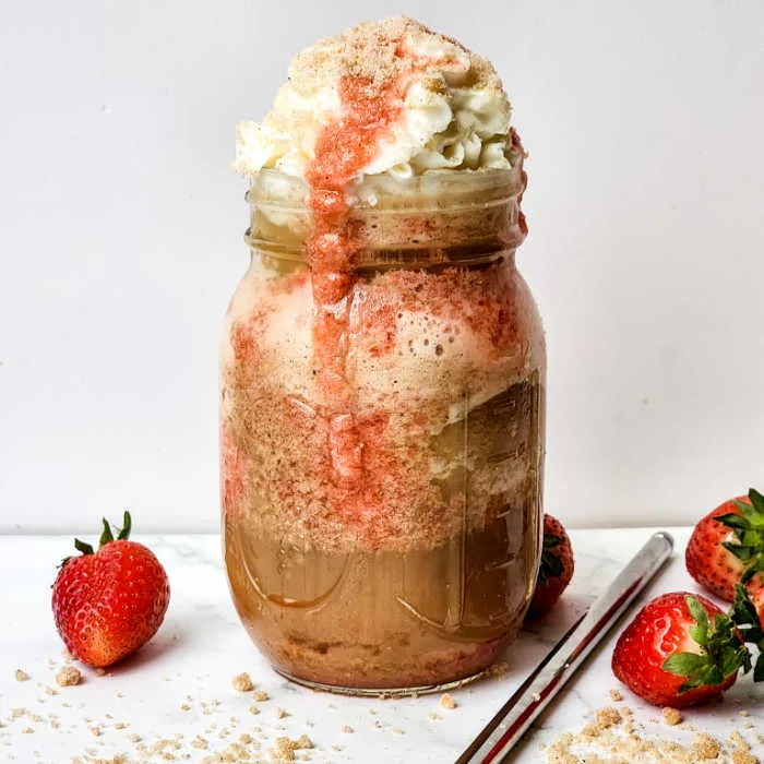 Image for Starbucks Strawberry Funnel Cake Frappuccino
