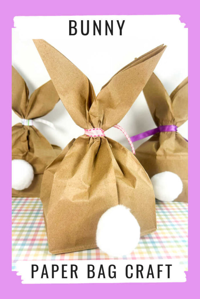 easter paper bag bunny craft for kids