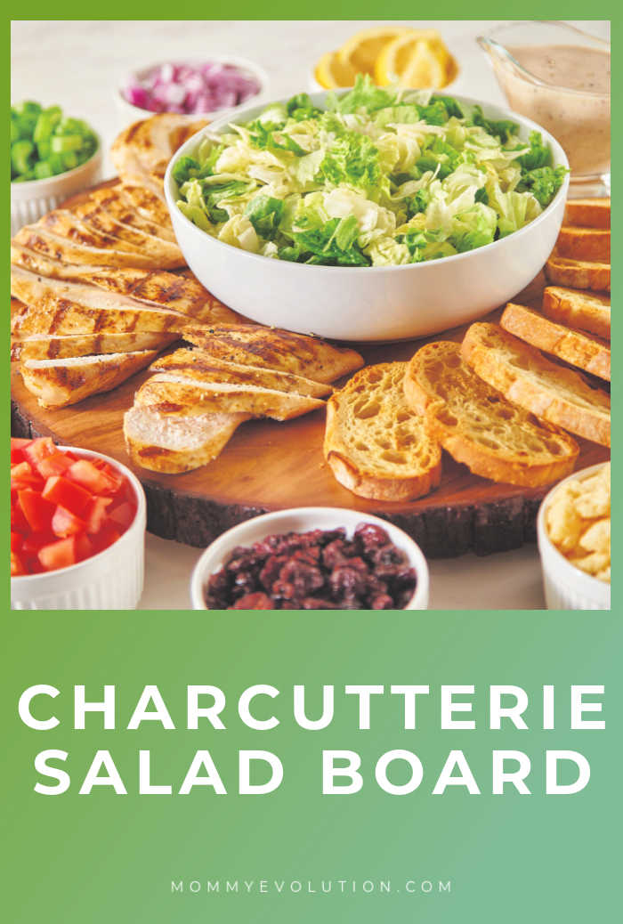 Chicken Caesar Charcuterie Salad Board