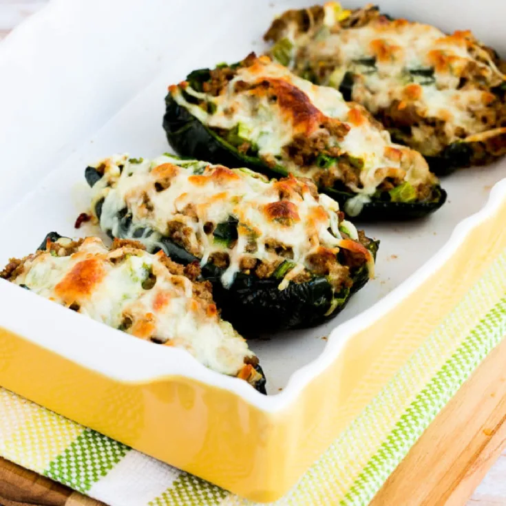 Image for Stuffed Poblanos with Ground Turkey