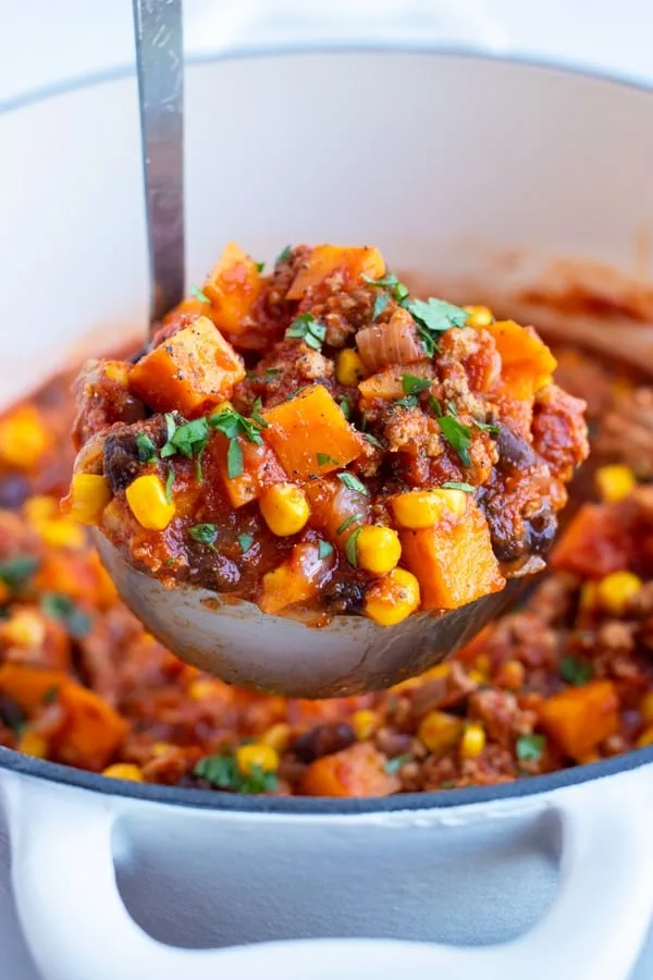 Image for Turkey Sweet Potato Chili Recipe