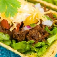 Image for Easy Crockpot Shredded Beef Tacos Recipe