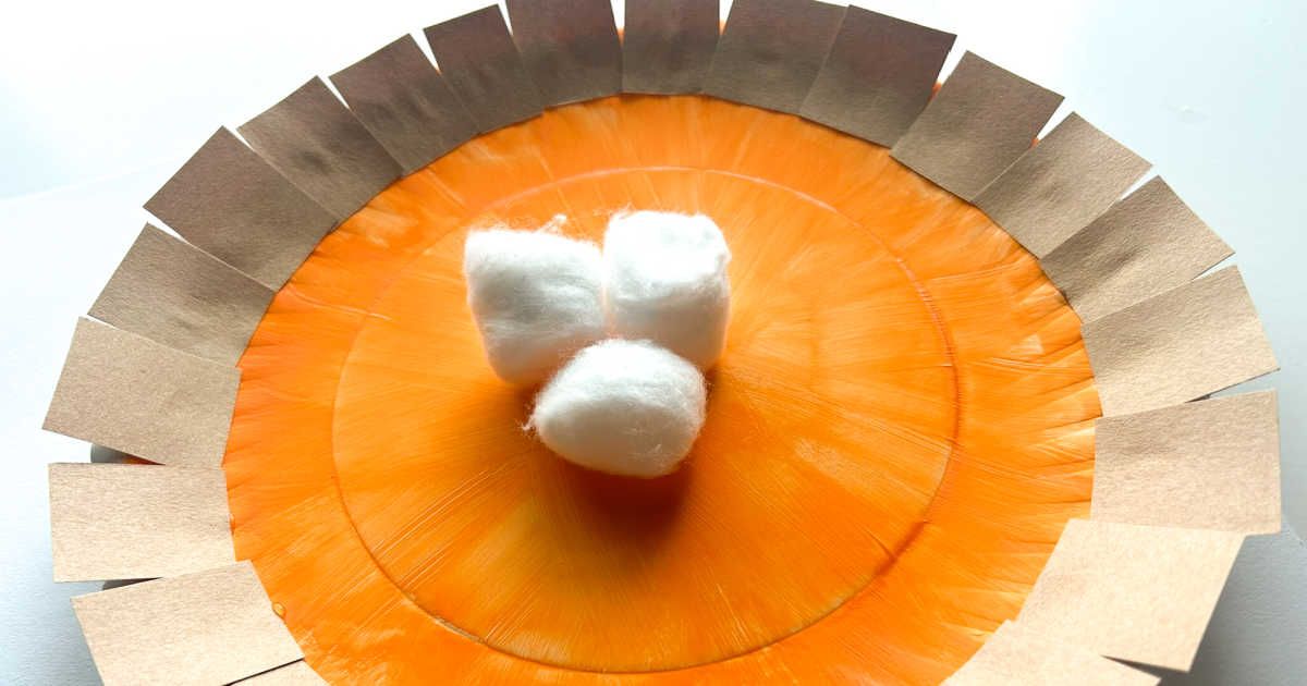 Paper Plate Pumpkin Pie Craft