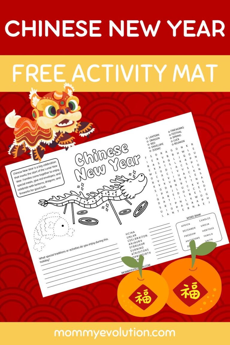 Free Chinese New Year Activity Mat - Mommy Evolution