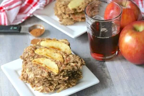 Image for Healthy Apple Cinnamon Oatmeal Pancakes