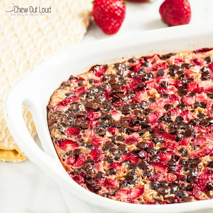 Image for Strawberry Chocolate Baked Oatmeal