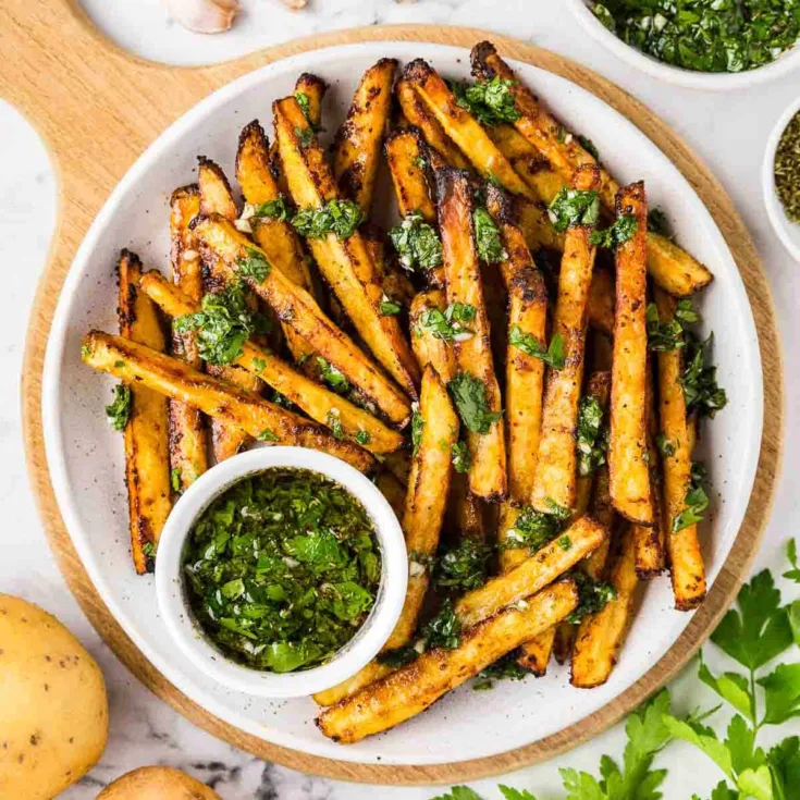 Image for EASY Chimichurri Potato Fries