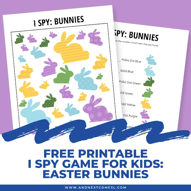 Image for Easter Bunny Themed I Spy Game