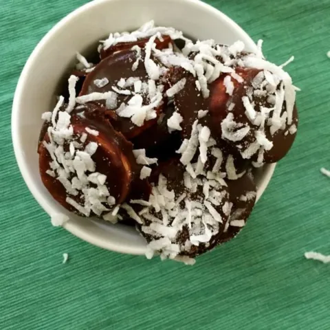 Image for Frozen Chocolate Coconut Banana Bites