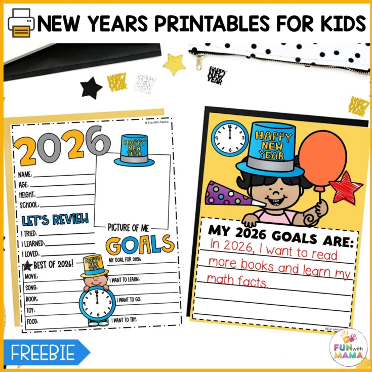 Image for Free New Years Resolution Printables For Kids