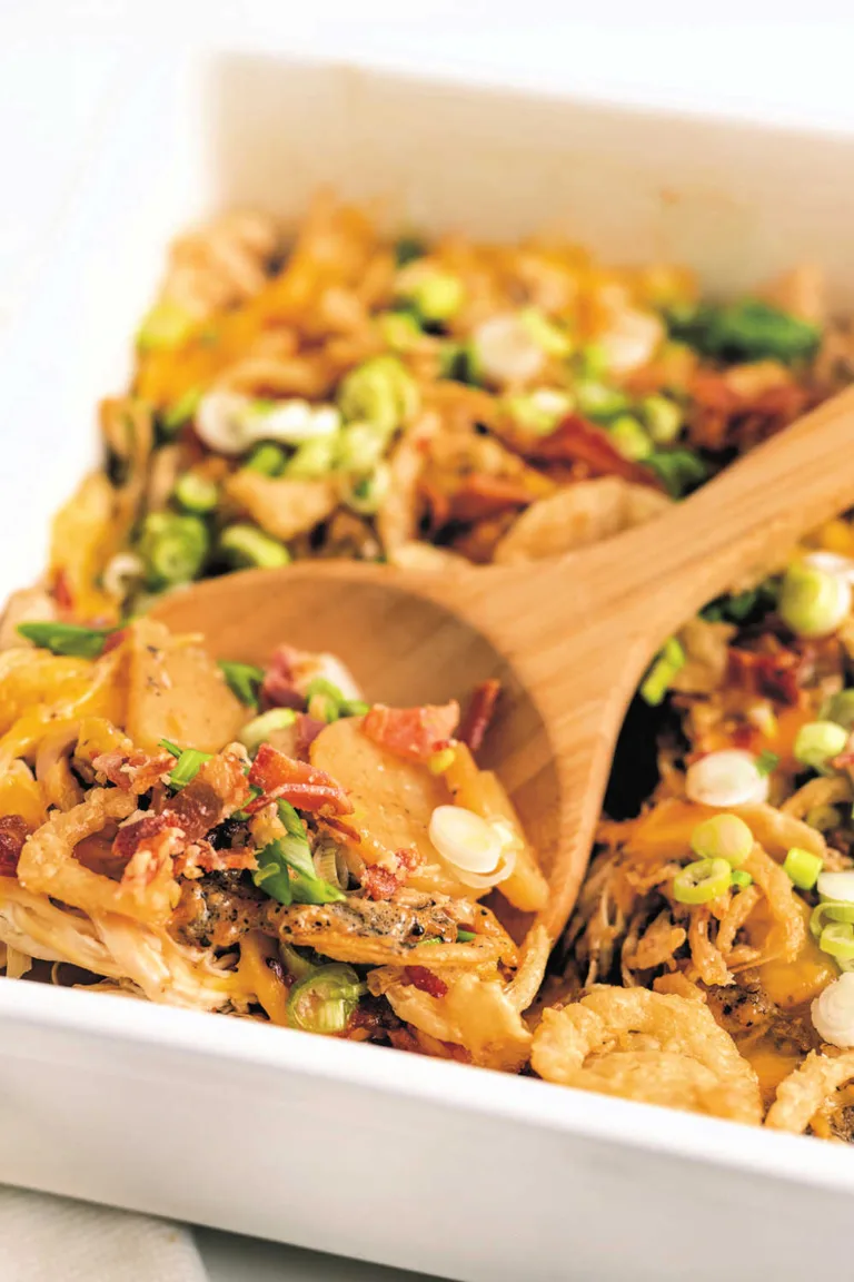 Loaded Potato and Chicken Casserole