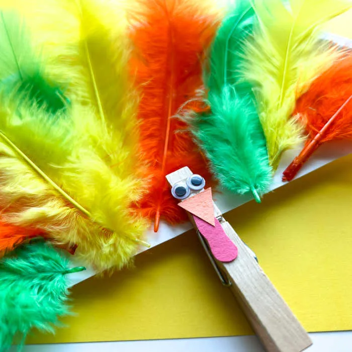 These activities extend the Paper Plate Clothespin Turkey Craft while supporting creativity, fine motor development, color recognition, and collaborative seasonal fun.