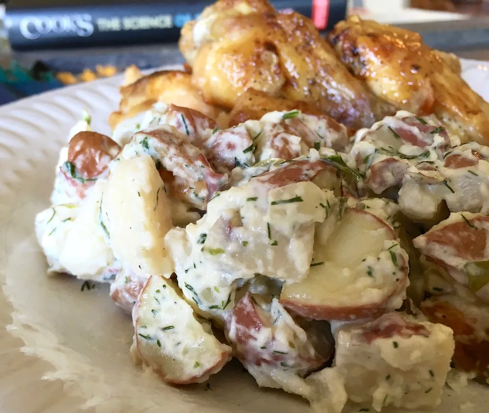 These pairings make Red Potato Salad perfect for picnics, barbecues, or casual family meals.