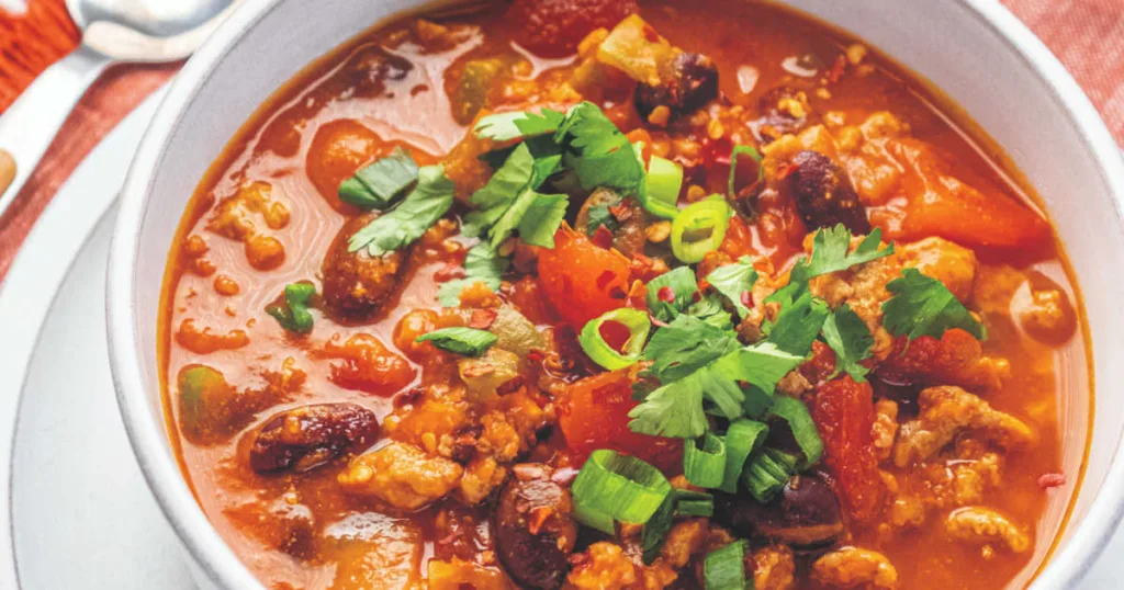 This pumpkin chili is a cozy, balanced dish that blends savory, spicy, and subtly sweet flavors for a warming, family-friendly meal.