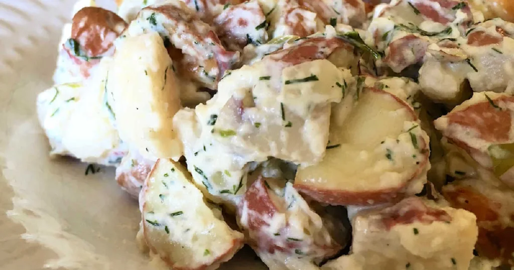 classic red potato salad for picnics