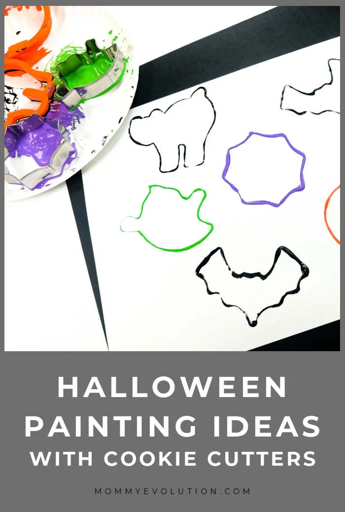 Halloween Cookie Cutter Painting