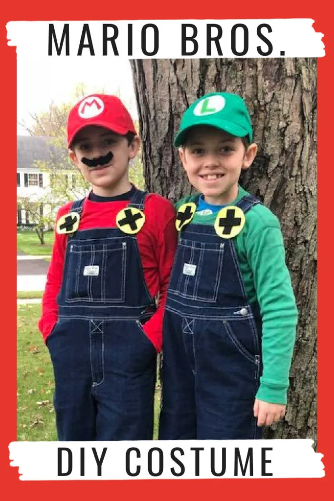 This DIY Mario Brothers Costume tutorial is one of those wins where the payoff looks huge, but the effort stays totally manageable -- and the photo pretty much says it all.