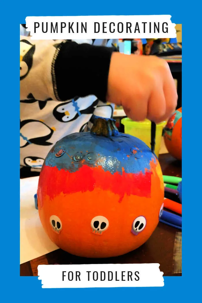 Pumpkin Decorating for Toddlers