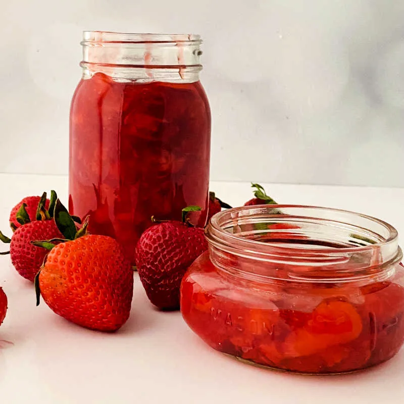 Unopened strawberry preserves usually last up to 1 year when stored in a cool, dark place. 