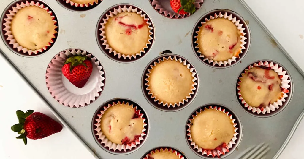 Strawberry Muffins are comforting yet balanced for everyday enjoyment.