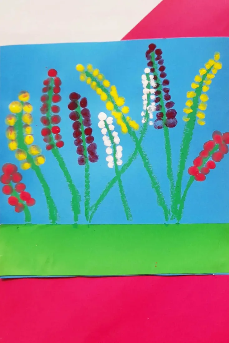 Image for Fingerprint Flower Craft for Kids