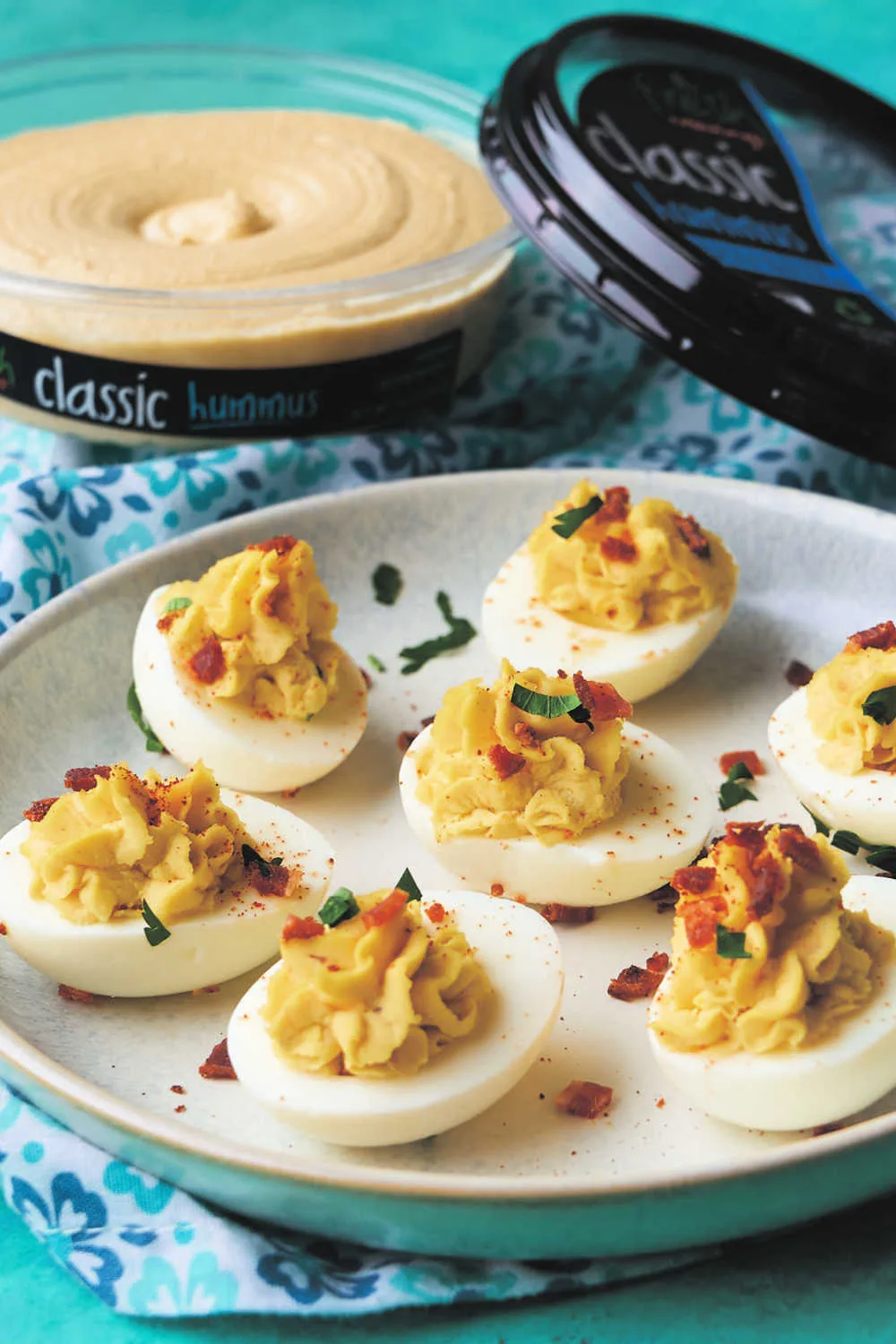 Bacon Cheddar Deviled Eggs