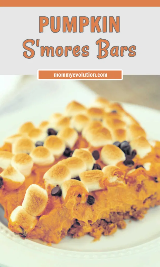 Pumpkin S’mores Bars feature a chilled graham cracker crust topped with creamy pumpkin filling and finished with broiled marshmallows and chocolate for a gooey, sliceable dessert.