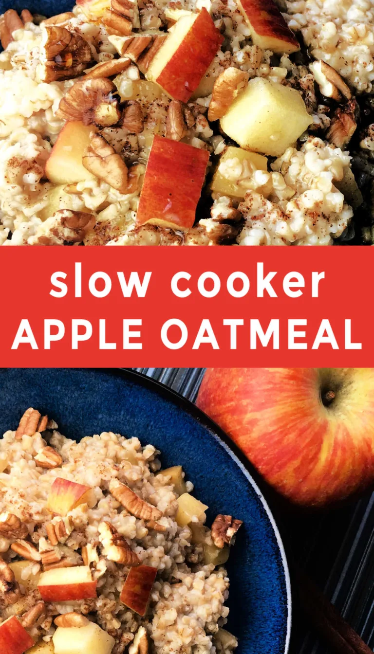 Slow Cooker Apple Cinnamon Oatmeal