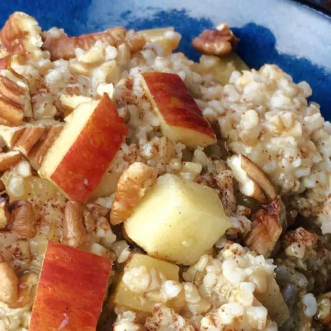 Slow Cooker Apple Cinnamon Oatmeal