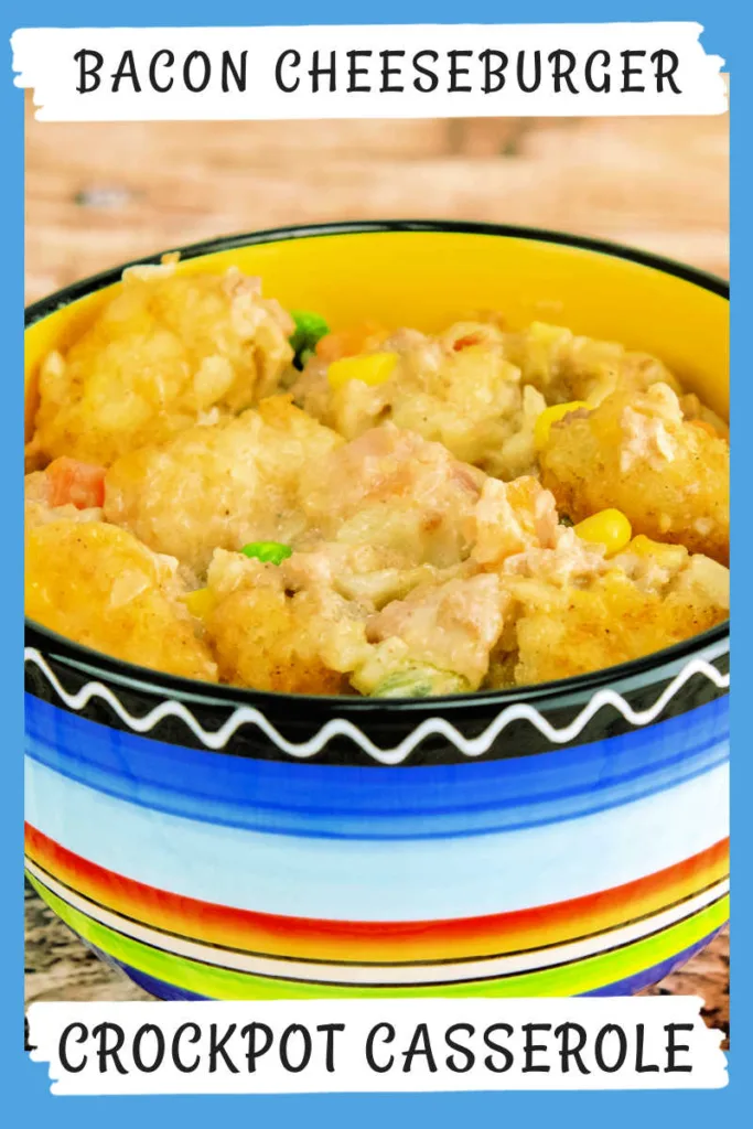 Bacon Cheeseburger Casserole turns all the classic flavors of a loaded cheeseburger into an easy, comforting slow cooker meal. 