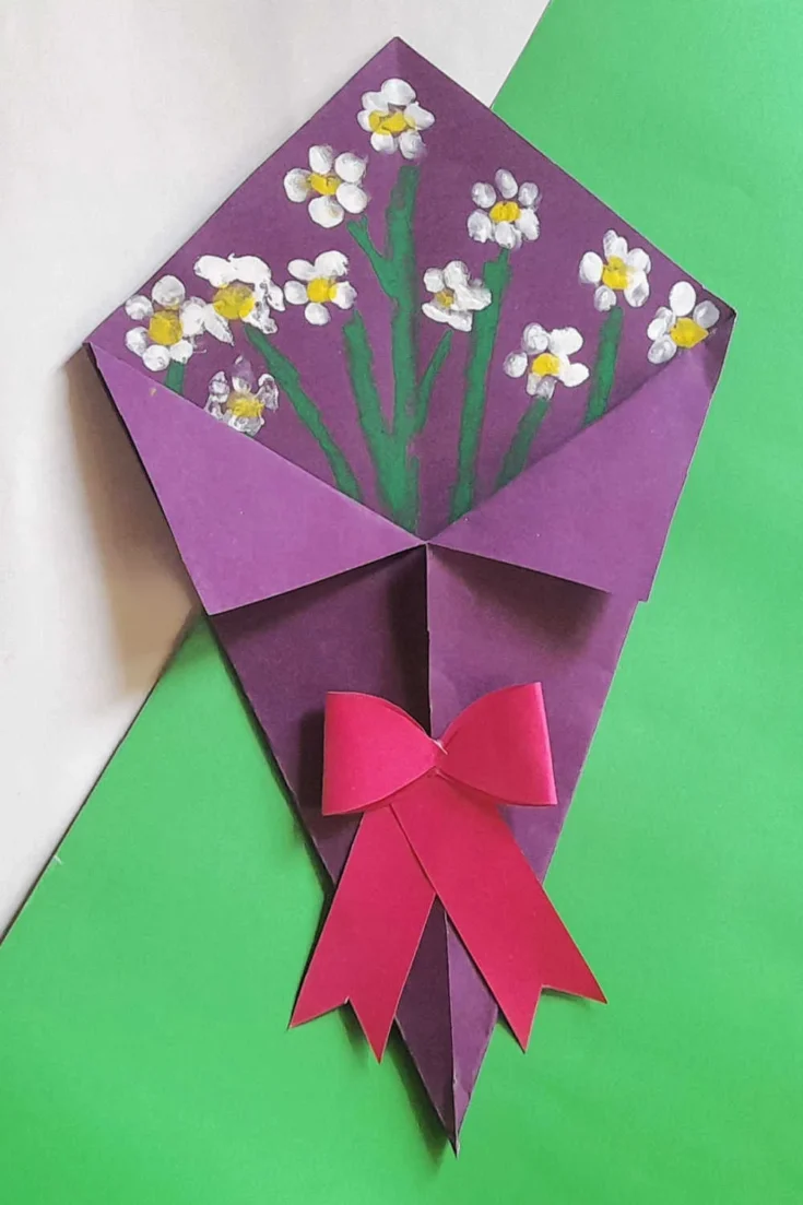 Image for Q-Tip Painted Flower Bouquet Craft for Kids