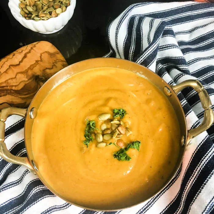 Crockpot Butternut Squash Soup is satisfying without feeling heavy.