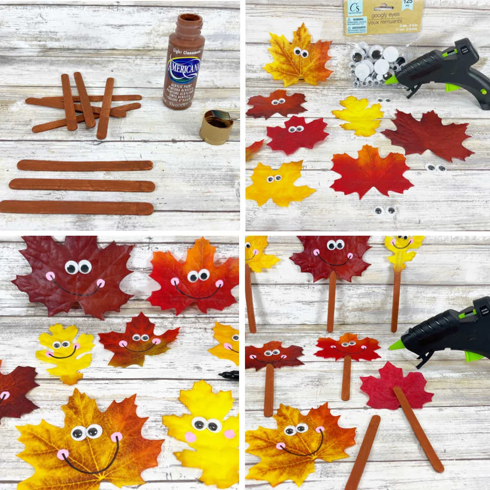 How to Make Fall Leaf Puppet Craft for Kids