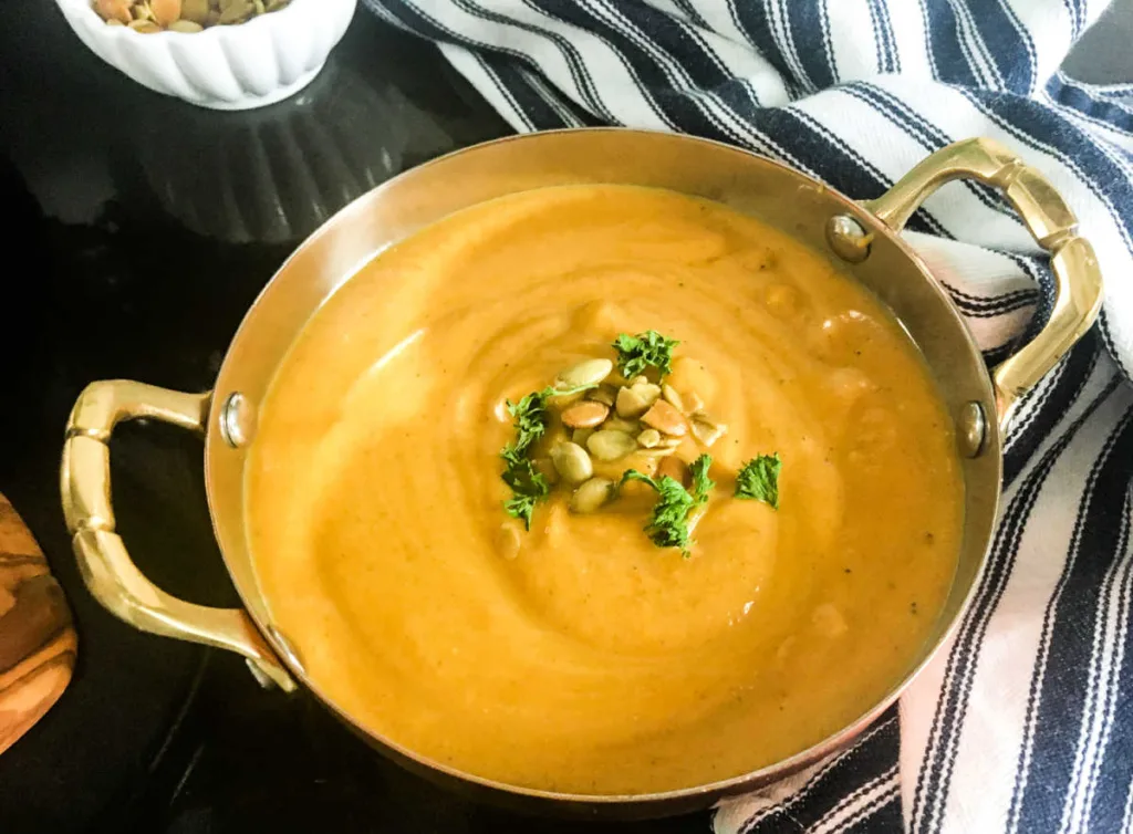 This Crockpot Butternut Squash Soup feels hearty, comforting and perfect for cooler days.