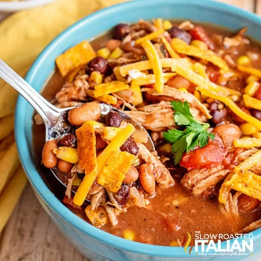 Image for Easy Crockpot Chicken Taco Soup