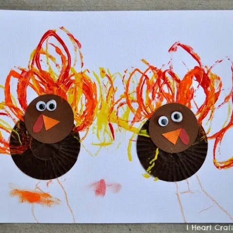 Image for Cupcake Liner Turkey Craft